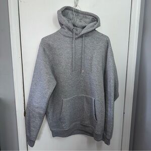 Boohoo Mens Light Gray Hoodie